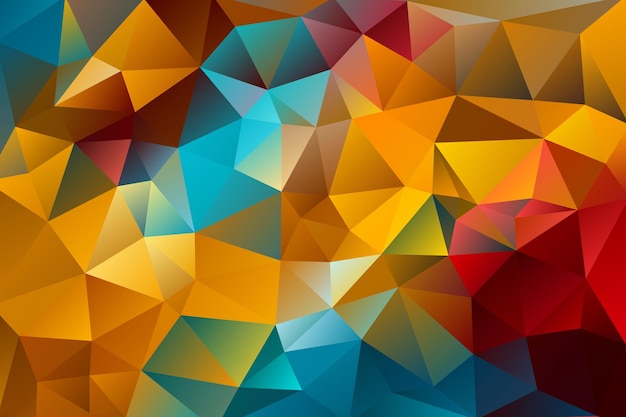 Fondo astratto multicolore di vettore dei triangoli geometrici di effetto