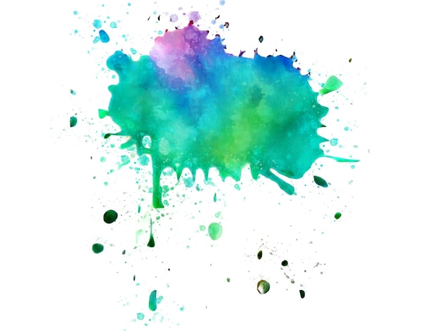Vector of multicolored blot watercolor splash.