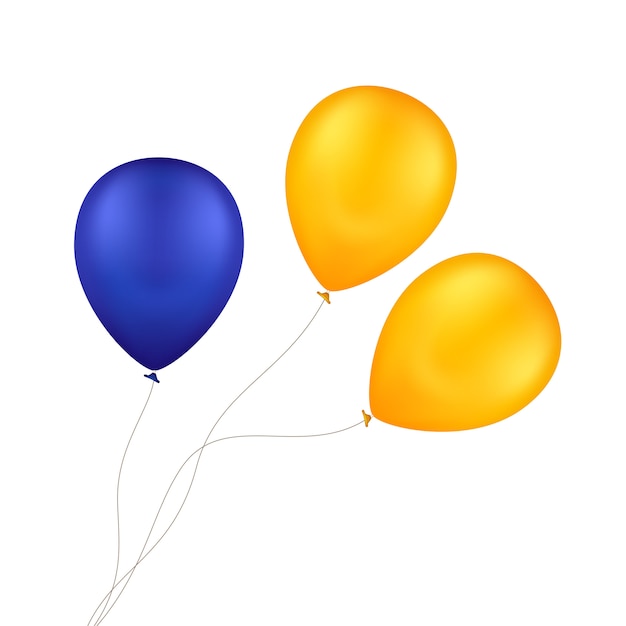 Vector multicolored colorful balloons