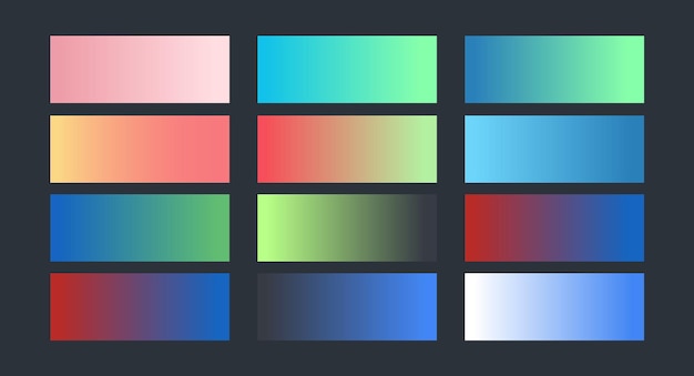 Vector multiple color gradient