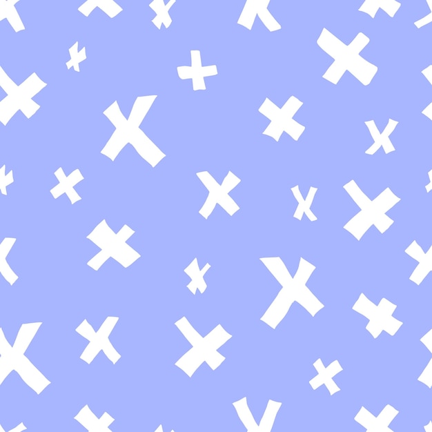 Vector naadloos eenvoudig X-patroon op contrasterende achtergrond Voor papierstof textielbehangachtergronden