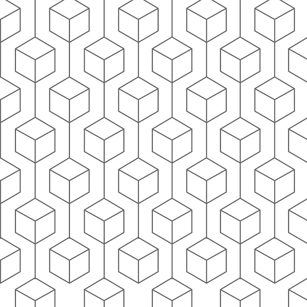 Vector vector naadloos patroon herhalende geometrische zeshoeken achtergrond
