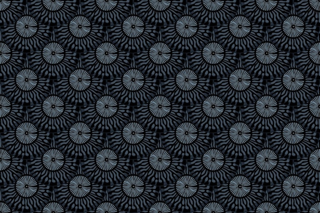 Vector naadloos patroon met vissenschubben animal print grijze marineblauwe zwarte kleuren