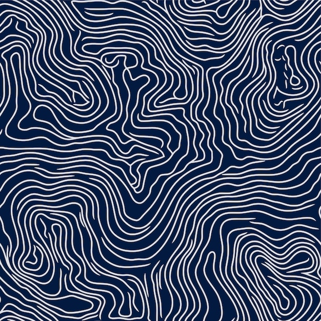 vector naadloos patroon ontwerp textuur een blauwe achtergrond met lijnen getekend door lijnen