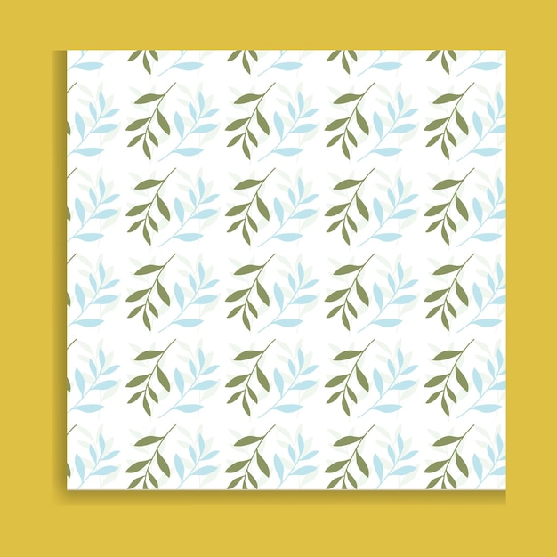 Vector vector naadloos patroon van bladeren achtergrond voor textiel of boekomslagen productie van behang