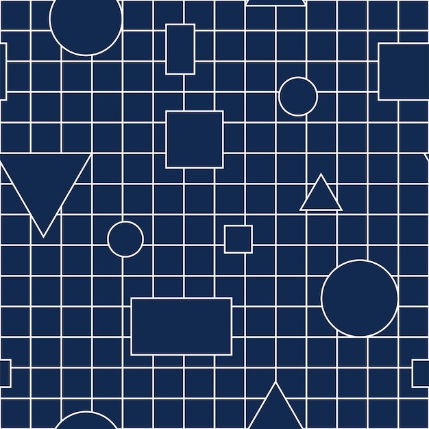 Vector naadloos stijlvol patroon Achtergrond van geometrische vormen