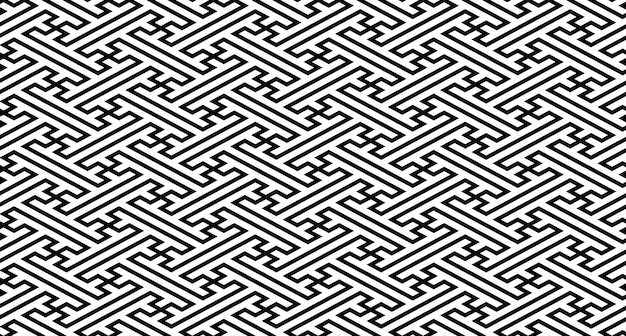 Vector naadloze decoratieve geometrische vormen patroon achtergrond
