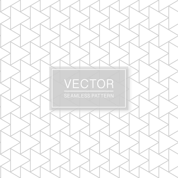 Vector naadloze geometrische patroon creatieve driehoek witte en grijze textuur Decoratieve background