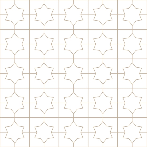 Vector naadloze geometrische versiering minimalistische patroon Witte oosterse luxe achtergrond Grid