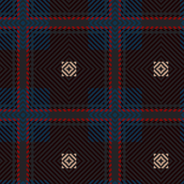 Vector naadloze tartan patroon. Uitstekende Kerstmisachtergrond. Naadloze Tartan Plaid. Mode geometrisch ontwerp. Kerst abstracte patroon. Schotse geweven textuur. Klassiek Tartan naadloos patroon.