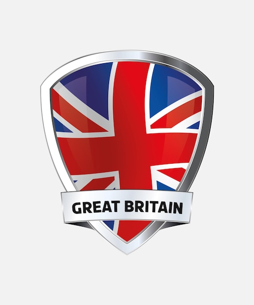 Vector vector national flag of great britain in the blazon