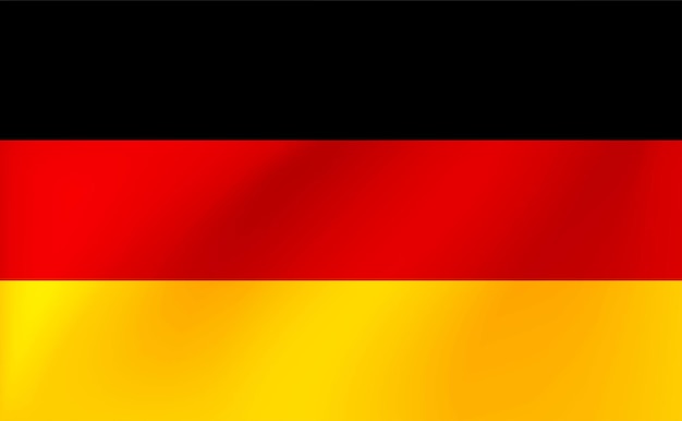 Векторный национальный флаг германии иллюстрация к спортивным соревнованиям, традиционным или государственным мероприятиям
