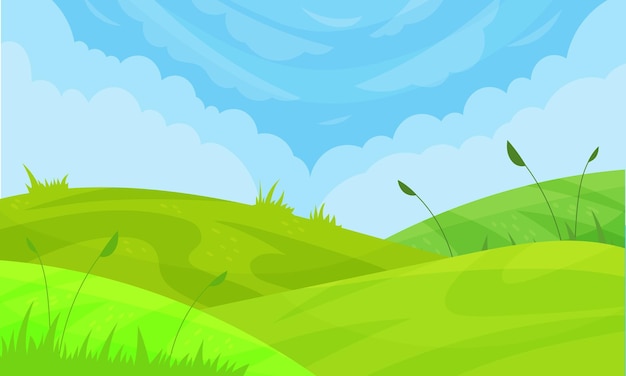 vector natural landscape wallpaper for video conferencing