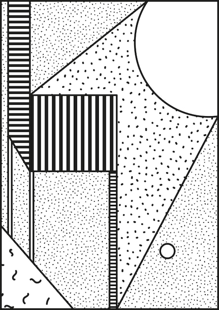 Composizione vettoriale neo memphis in stile vintage 80 90 questa immagine a blocchi in grassetto per l'identità del marchio memorabile adesivo carta da parati design grafico carte poster imballaggio magliette rivista volantino cartellone