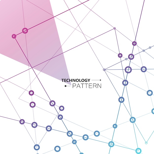 Vettore vector la progettazione geometrica della rete con fondo astratto.