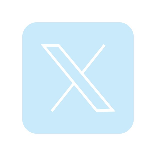 вектор новый 2023 Twitter логотип x дизайн иконок