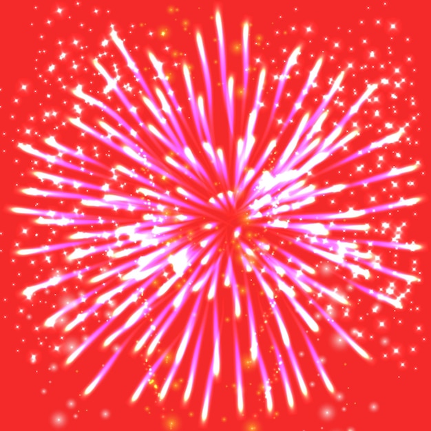 Vector vector new firework icon sign on black background