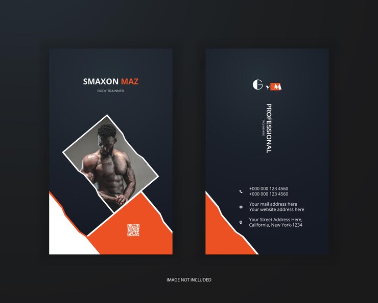Vector vector new multi gym stylish business card design template