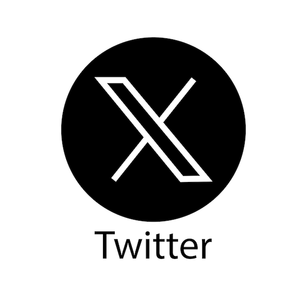 Вектор Вектор новый логотип twitter x 2023 twitter x логотип twitter с черным кругом