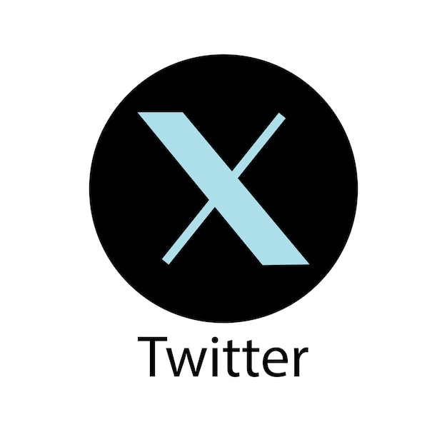 Vettore vettore nuovo logo twitter x 2023 twitter x logo twitter