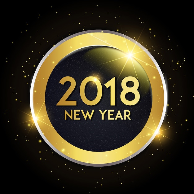 Vettore nuovo anno 2018 sfondo