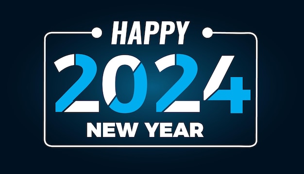вектор новый год 2024 праздничная открытка шаблон