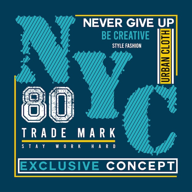 Vector new york city typografie illustratie ontwerp