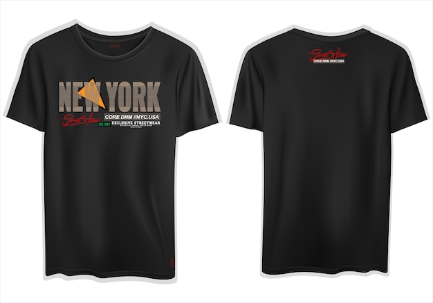 vector New York tekst stijlvol t-shirtontwerp