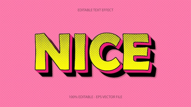 Vector Nice Editable Text Effect