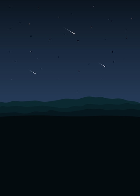 Vector vector night blue sky