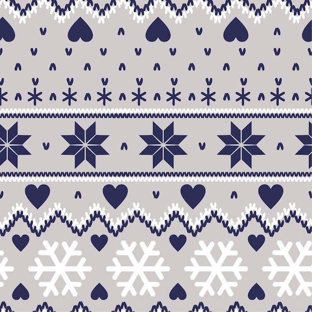 Vector Noords ornament. winter scandinavisch naadloos patroon