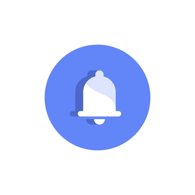 Vector notification icon in flat design style