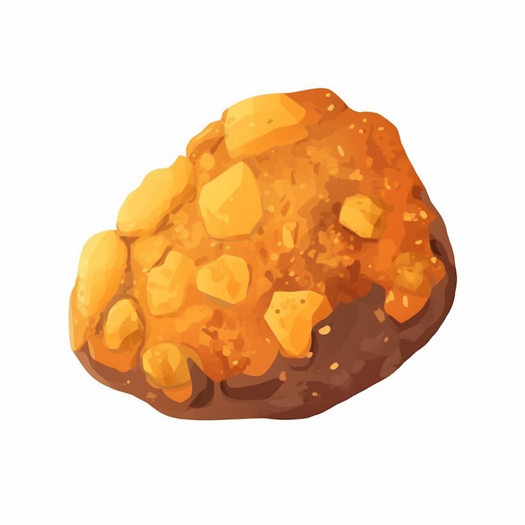 Vector ベクトル ナゲット イラスト分離チキン食品スナック ランチ漫画高速セット クリスピー ミー