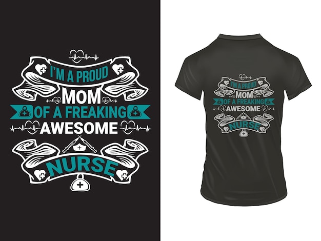 Vector nurse typography tshirt design24