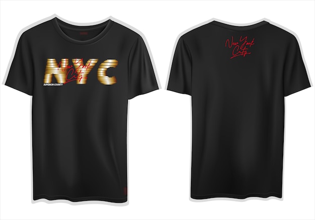 vector nyc new york text stylish t shirt design