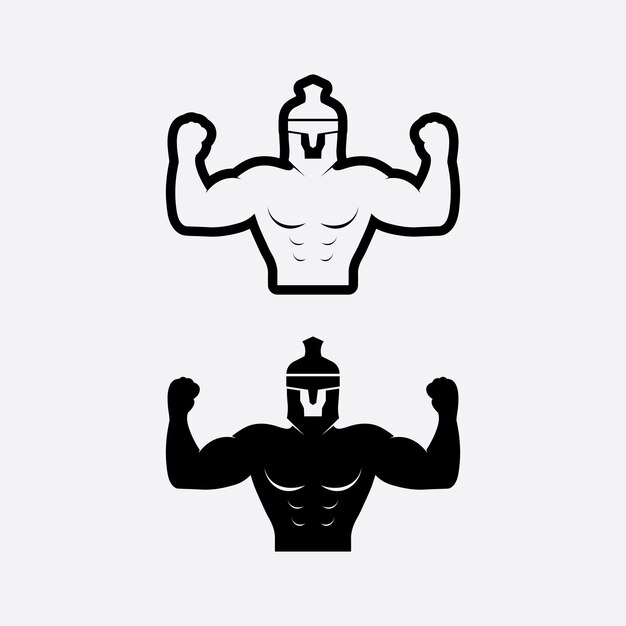 Векторный объект и иконки для спортивной этикетки gym badge fitness logo design