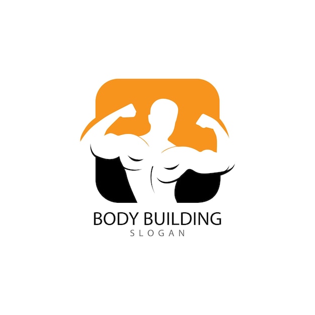 Векторный объект и иконки для спортивной этикетки Gym Badge Fitness Logo Design