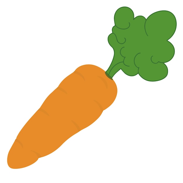 Вектор иллюстрации шаржа овощной моркови