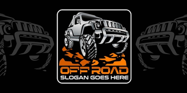 Vettore vector offroad e jeep logo design