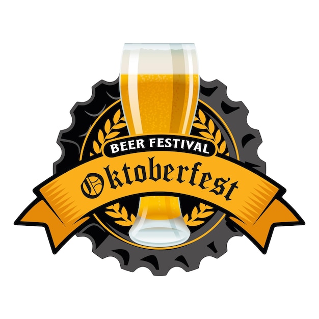 Векторная наклейка Oktoberfest1