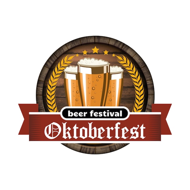 Vector vector oktoberfest sticker5