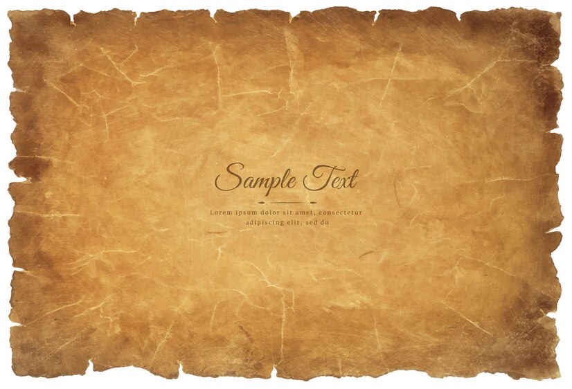 Premium Vector | Vector old parchment paper sheet vintage aged or