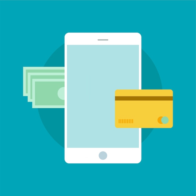 Vector of online payment icon