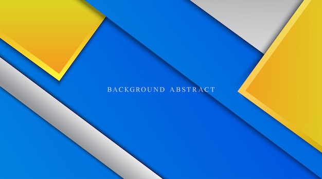 Vector ontwerp abstracte achtergrond wit blauw en geel