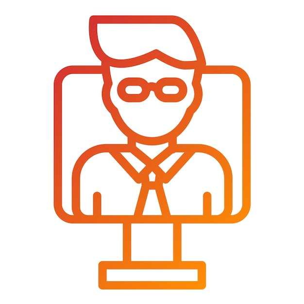 Vector Ontwerp Assistent Icon Stijl