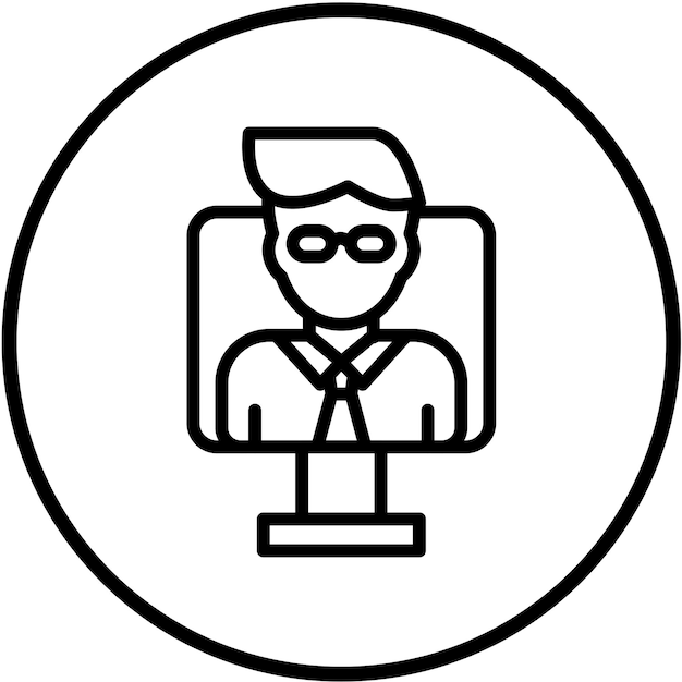 Vector Ontwerp Assistent Icon Stijl