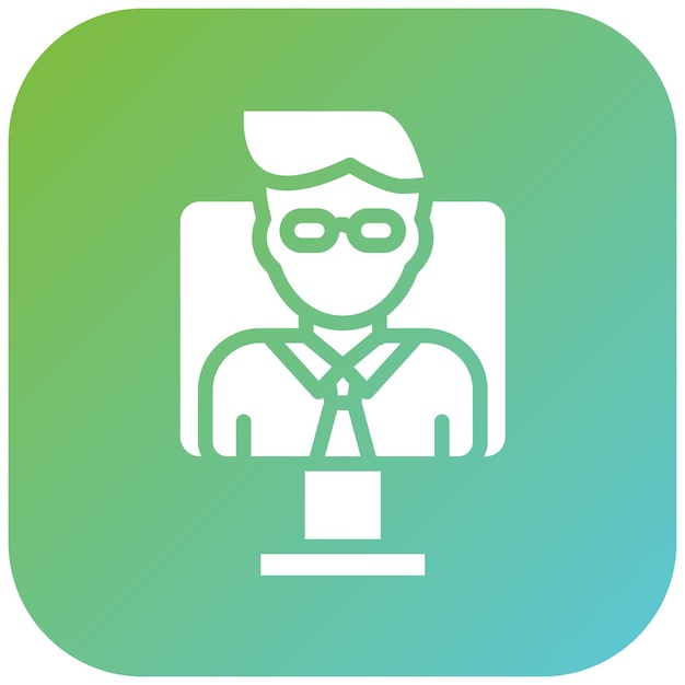 Vector Ontwerp Assistent Icon Stijl