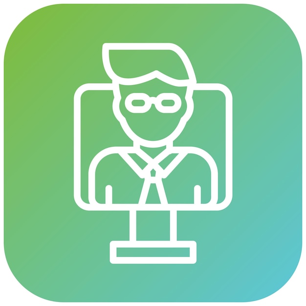Vector Ontwerp Assistent Icon Stijl