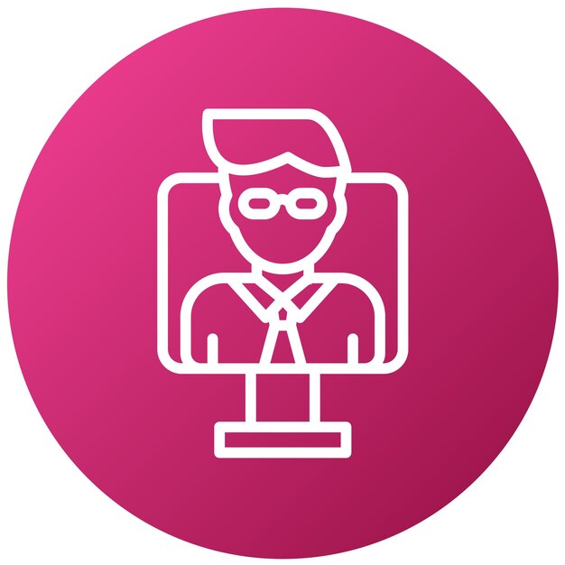 Vector Ontwerp Assistent Icon Stijl