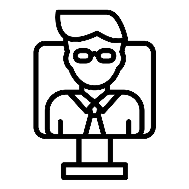 Vector Ontwerp Assistent Icon Stijl